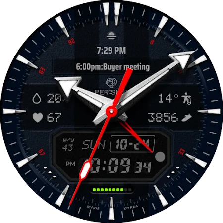 Chrono Sphere - PERSLOT Galaxy Watch Face