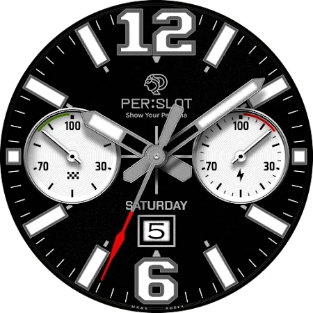 Classic RPM Texture - PERSLOT Galaxy Watch Face