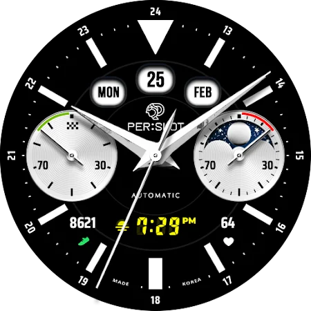Hybrid Racer - PERSLOT Galaxy Watch Face
