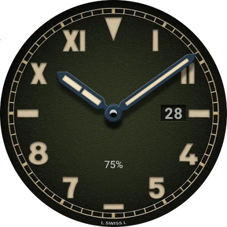 Olive Heritage Field - PERSLOT Galaxy Watch Face