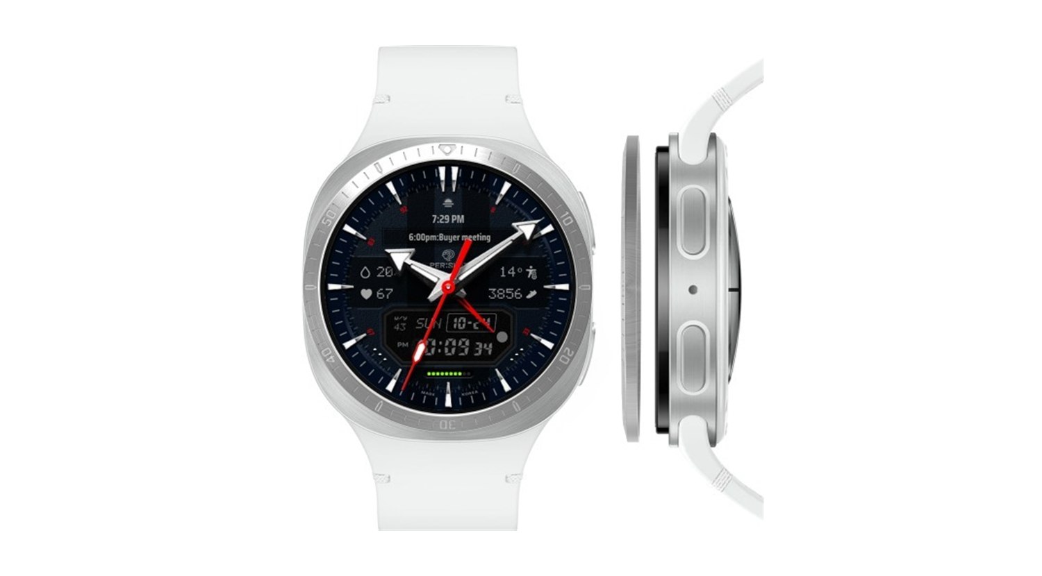 PERSLOT Galaxy Watch 8 Blade Shape Silhouette Bezeling