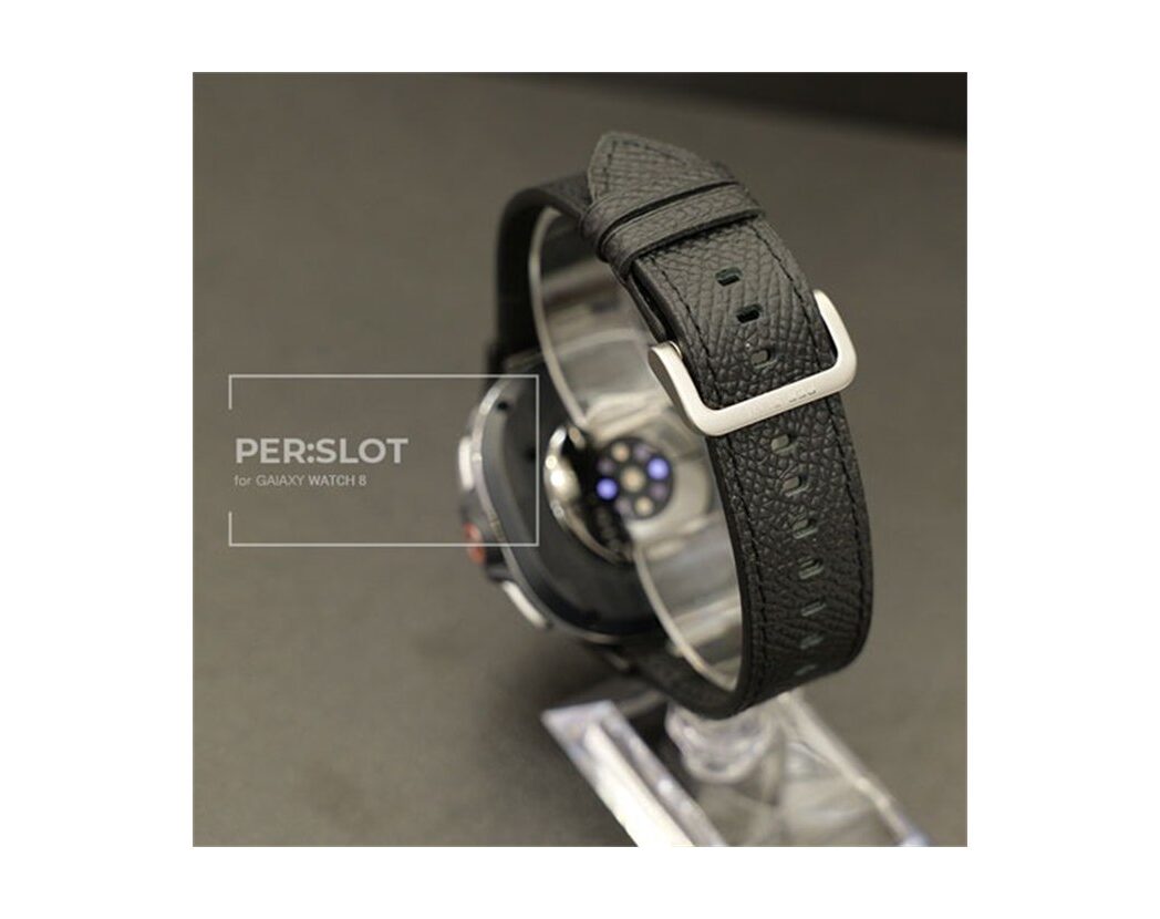 PERSLOT Neolux Snap Clasp Vegan Leather Strap