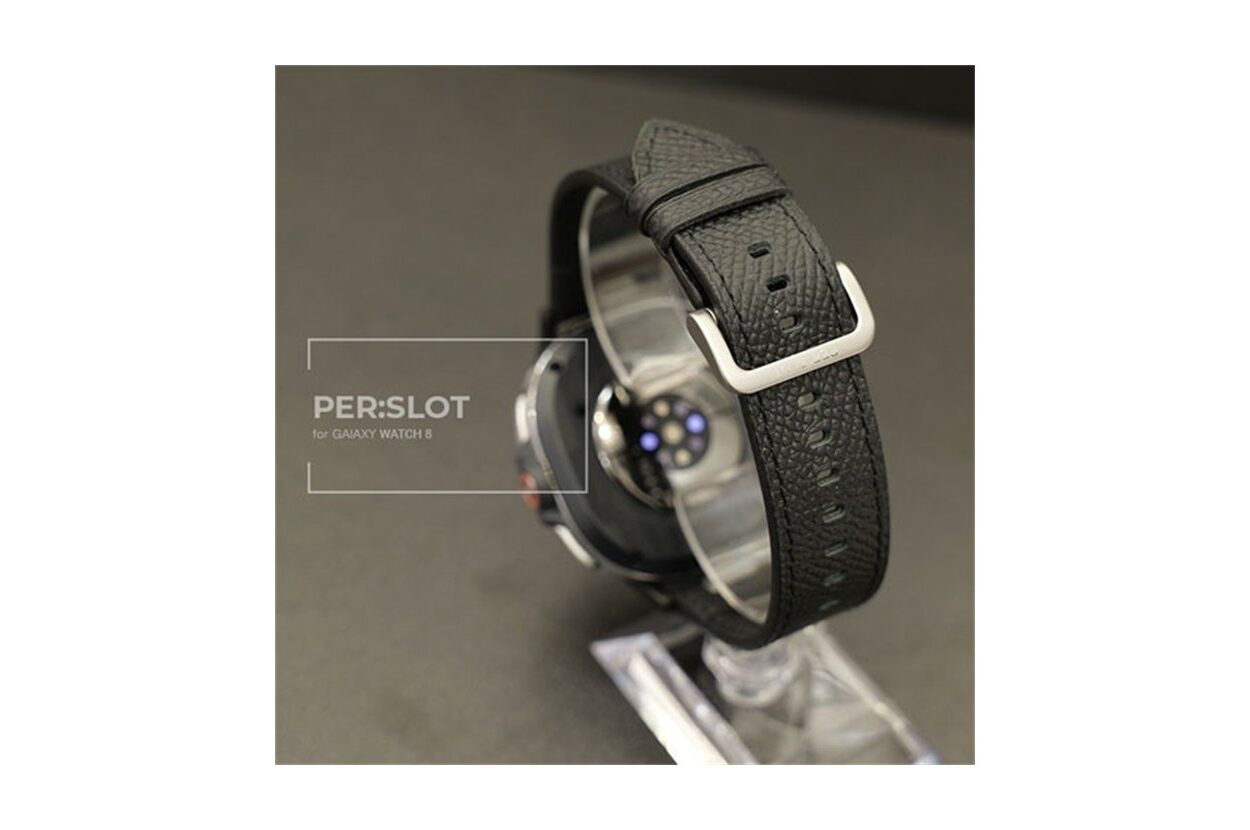 PERSLOT Neolux Snap Clasp Vegan Leather Strap