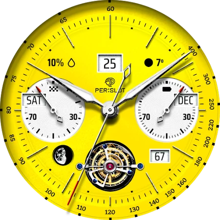 Solar Sprint Chronograph - PERSLOT Galaxy Watch Face