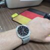 퍼슬랏 갤럭시워치8 40mm 실버 베젤링 손목 착용 리뷰