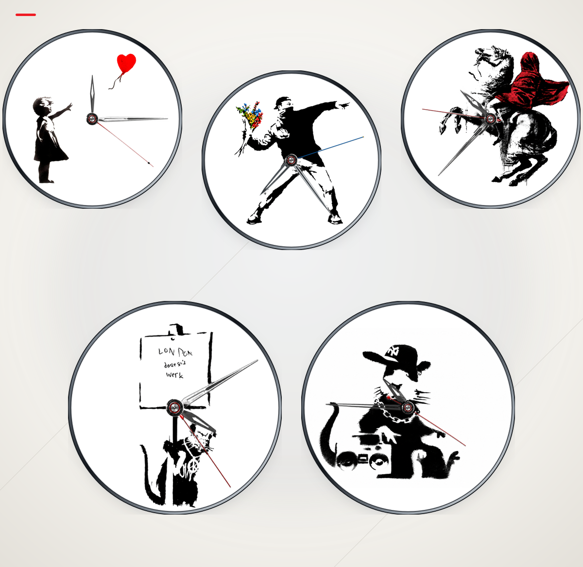 Banksy Premium Collection의 다섯 ACTIVE 워치페이스