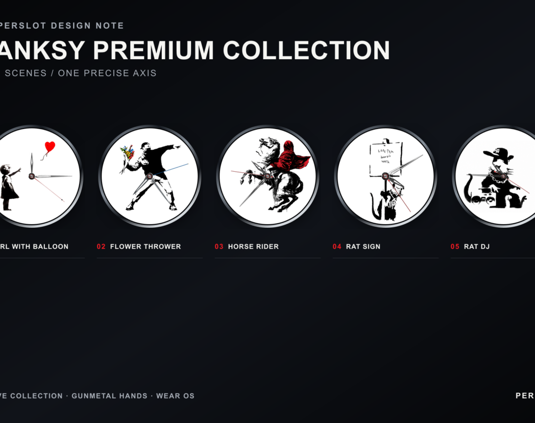 PERSLOT Banksy Premium Collection ACTIVE 워치페이스 5종 전체 구성